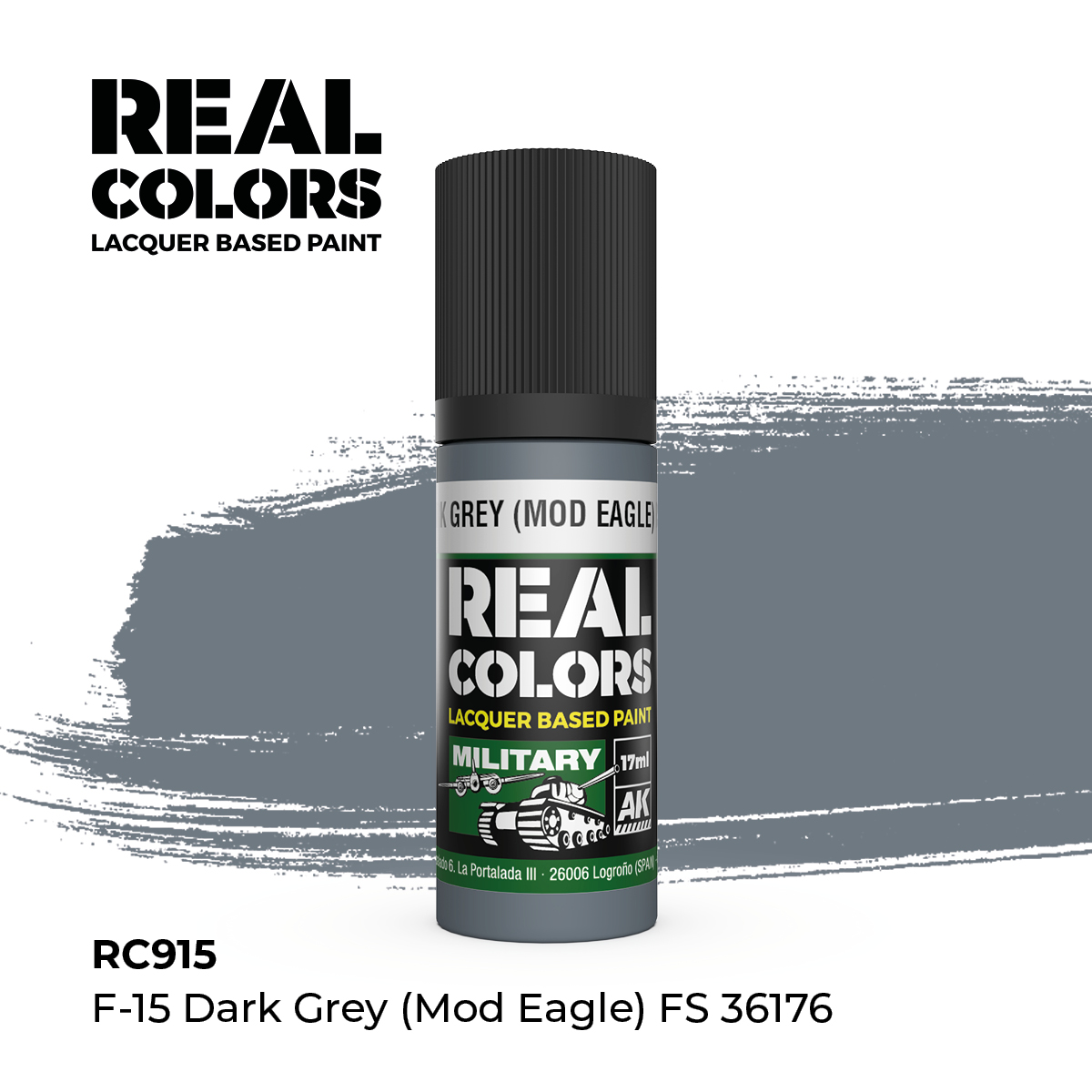 Gris Oscuro F-15 FS 36176 – Color Real