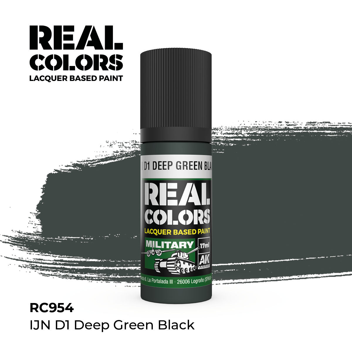 IJN D1 Verde Negro Profundo – Color Real