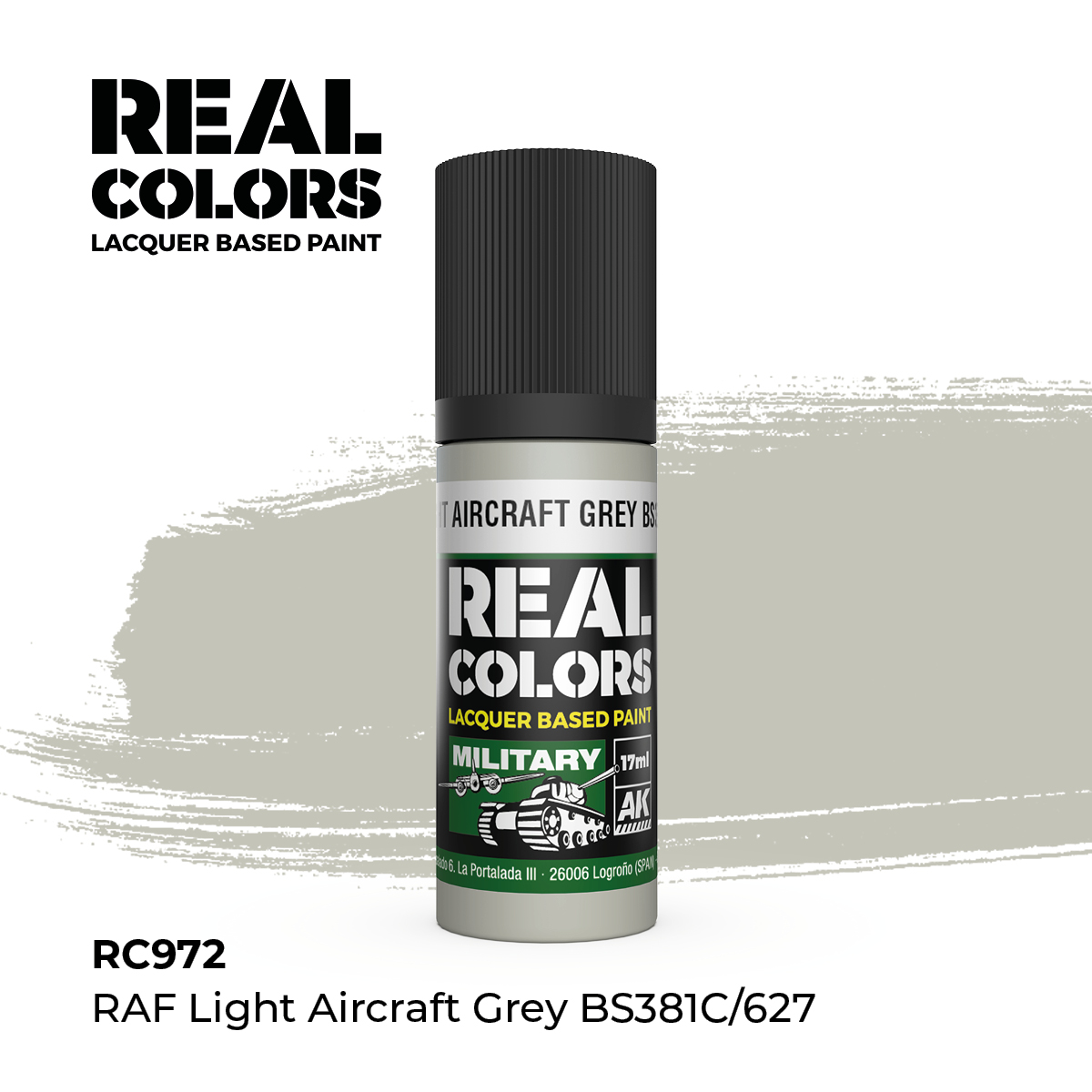 RAF Gris Avión Claro BS381C/627 – Color Real