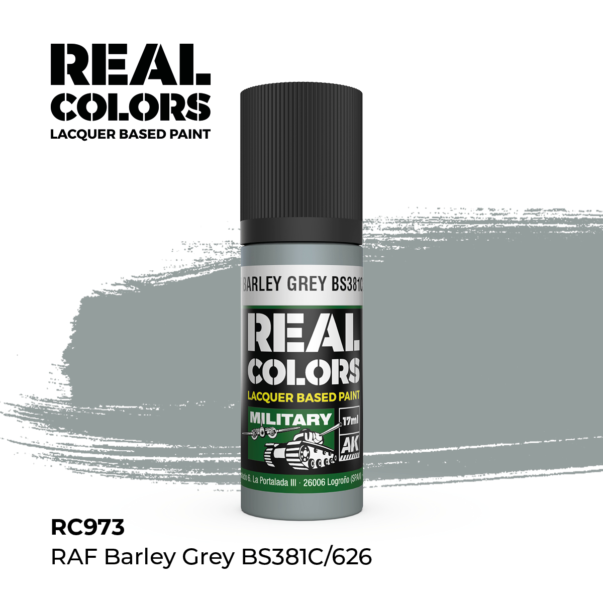 RAF Gris Barley BS381C/626 – Color Real