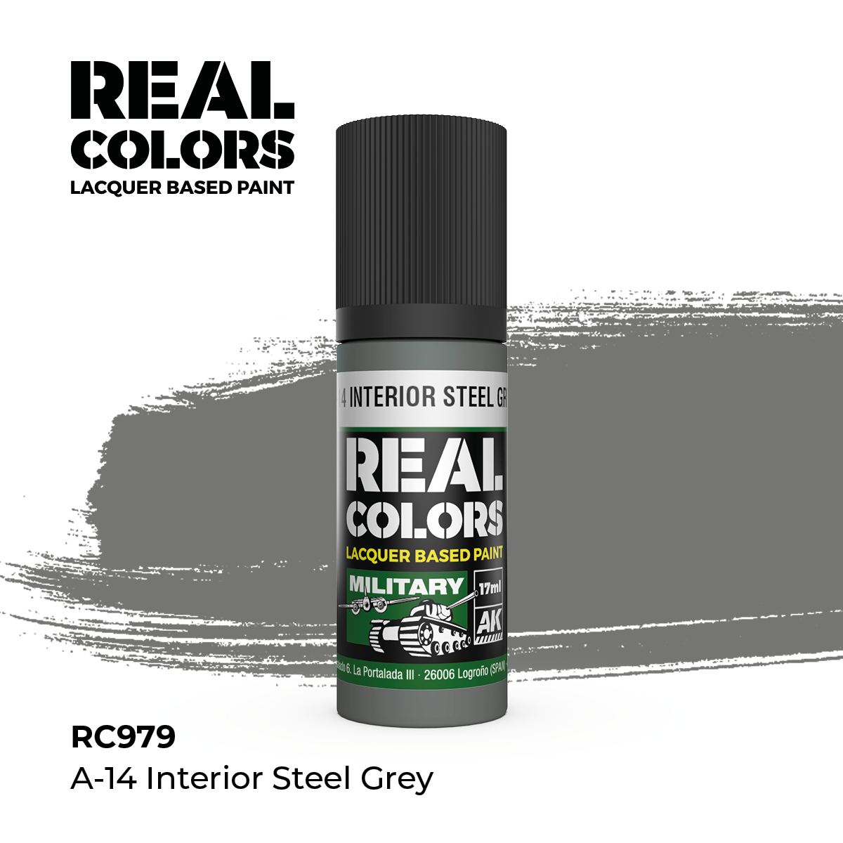 A-14 Gris Acero Interior – Color Real
