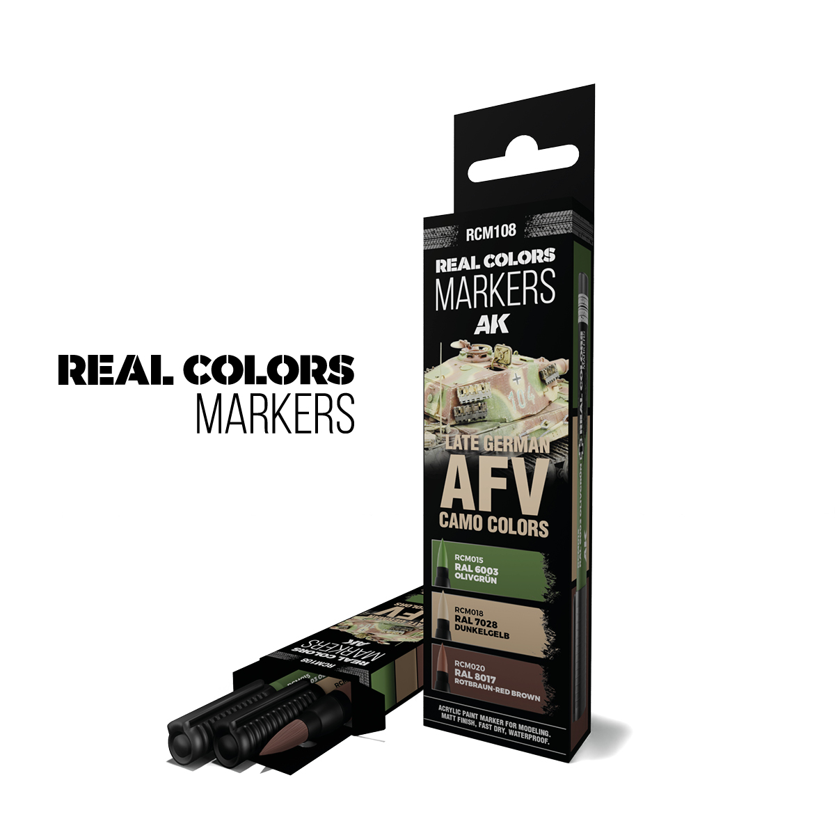 Colores de Camuflaje AFV Alemanes de Última Generación – RC Markers Set