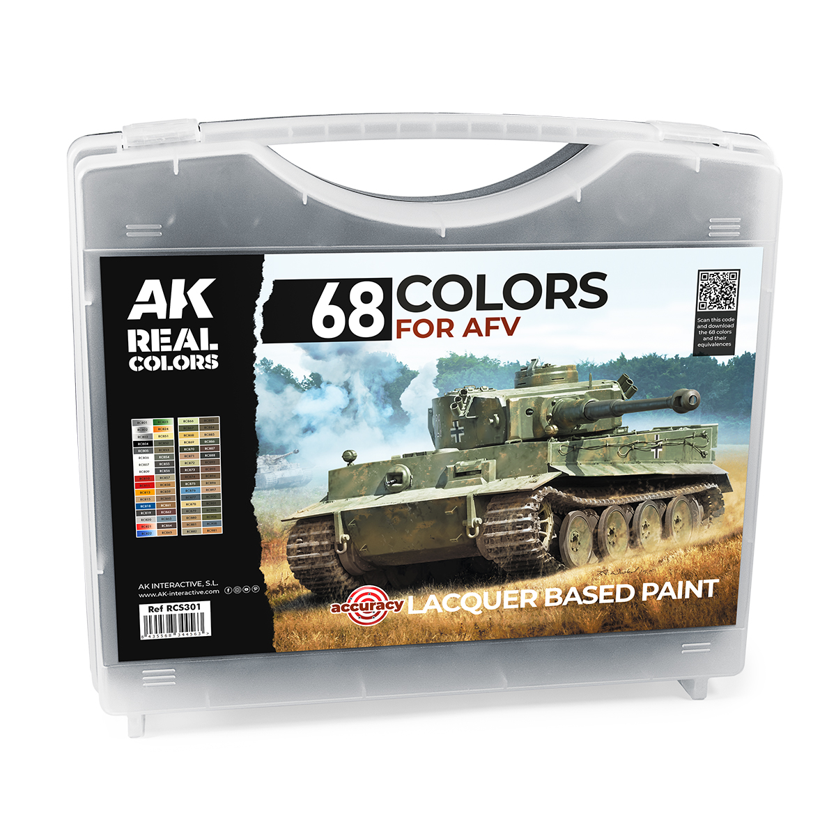 68 Colores Reales para AFV