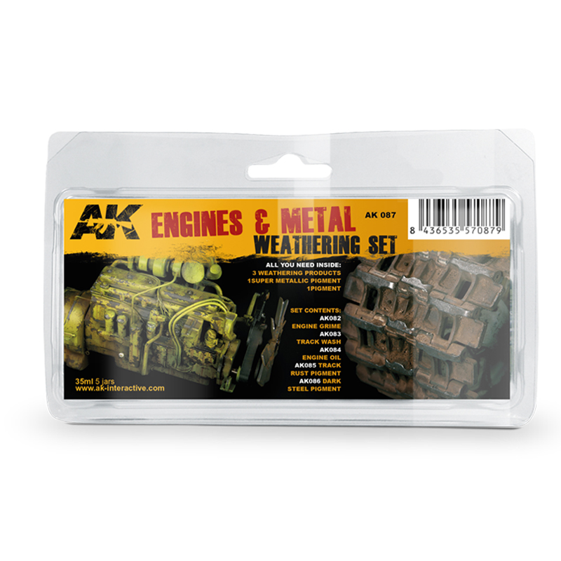 Set de Weathering para Motores y Metal