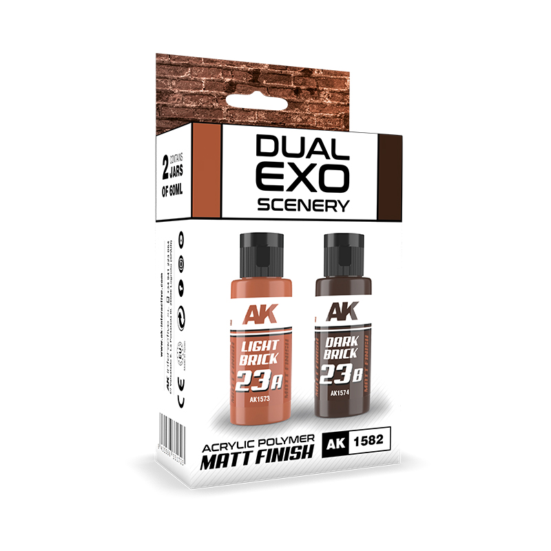 Dual Exo Escenografía Set 23 – 23A Ladrillo Claro & 23B Ladrillo Oscuro