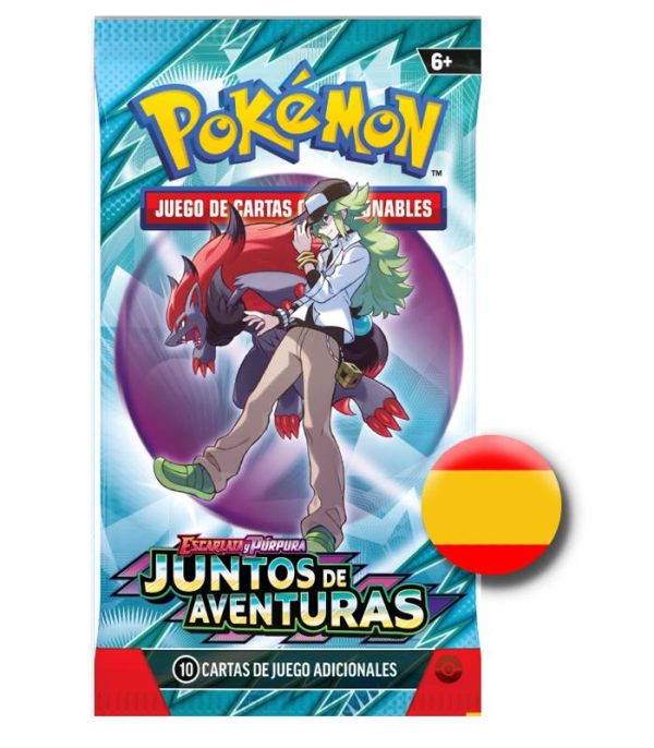 Sobre de cartas Pokémon Escarlata y Púrpura – Juntos de Aventuras – Español