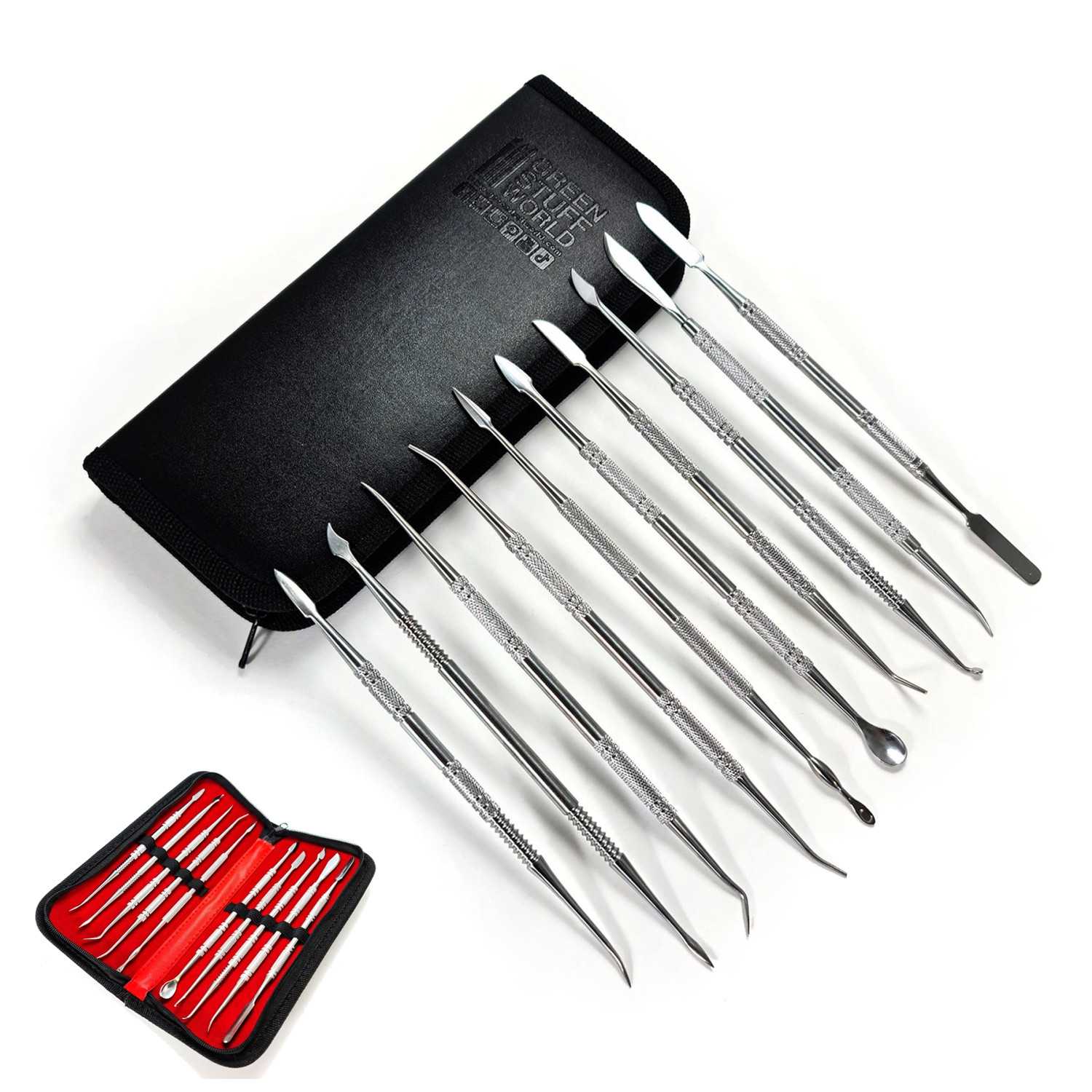 10x Lancetas para Modelar con estuche