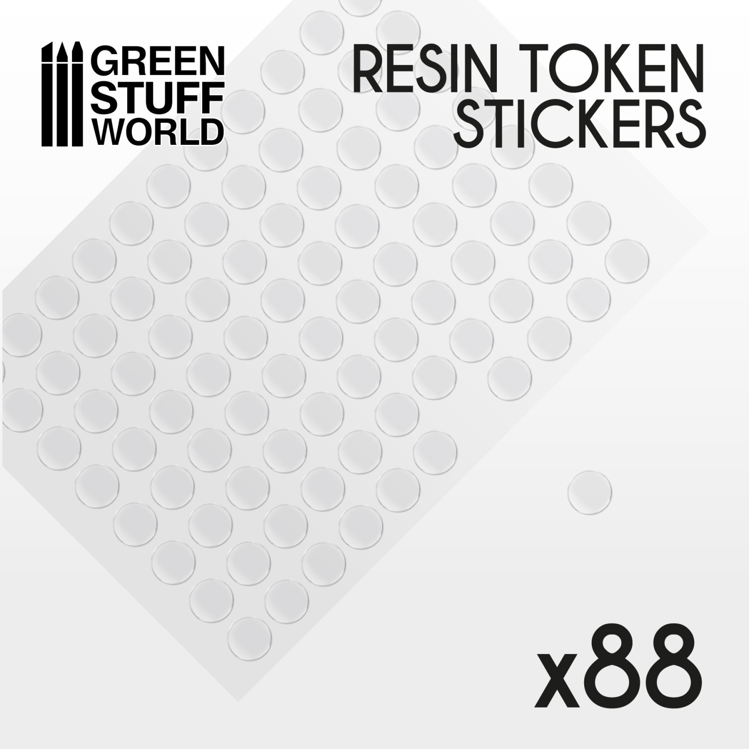 88x Cabuchones Adhesivos Epoxi 15mm