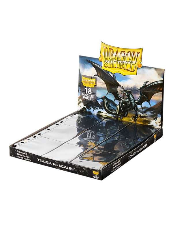 Páginas de 18 bolsillos para cartas standard Dragon Shield