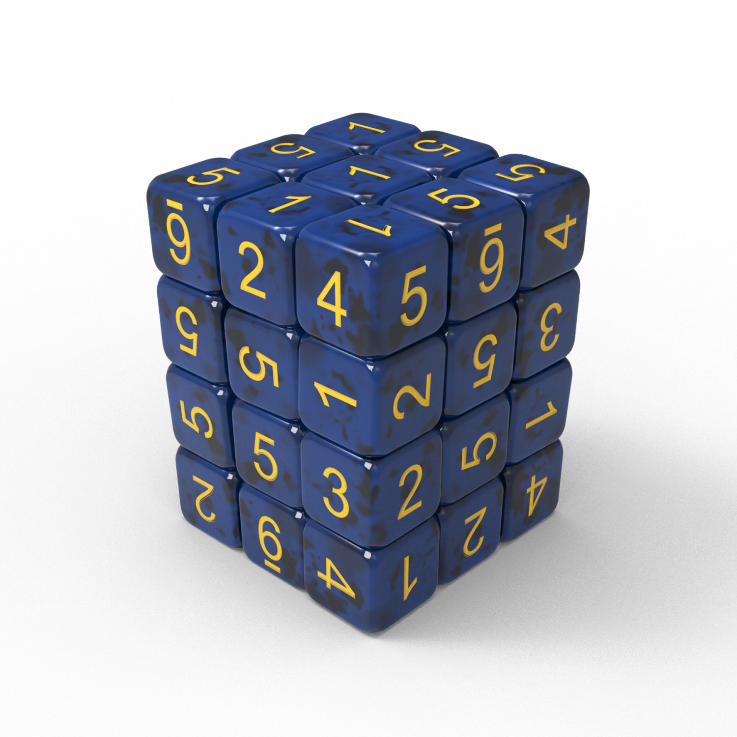 36x Dados D6 12mm - Azul oscuro