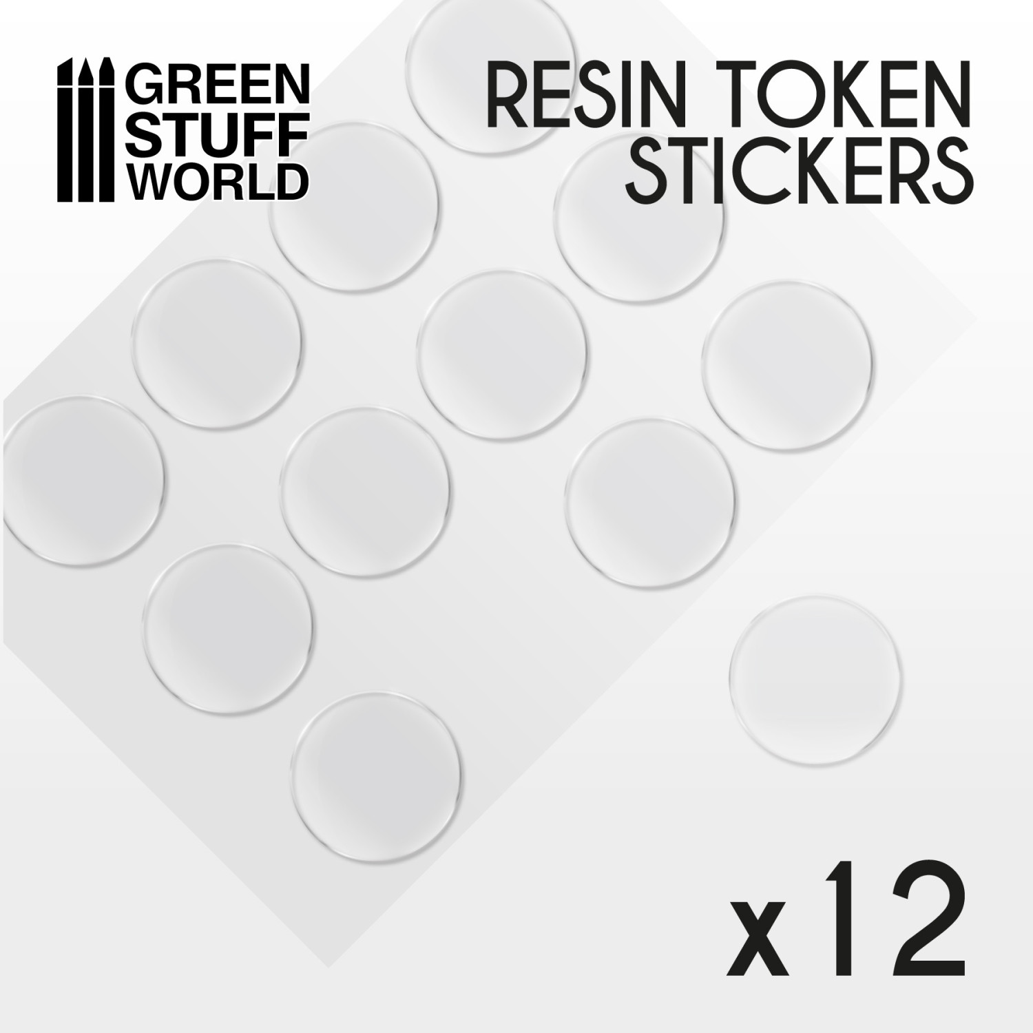 12x Cabuchones Adhesivos Epoxi 40mm