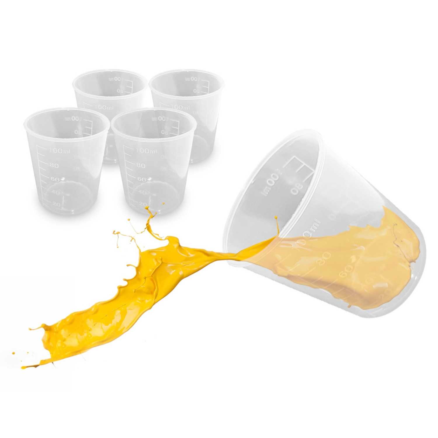 5x Vasos Medidores Desechables 100ml