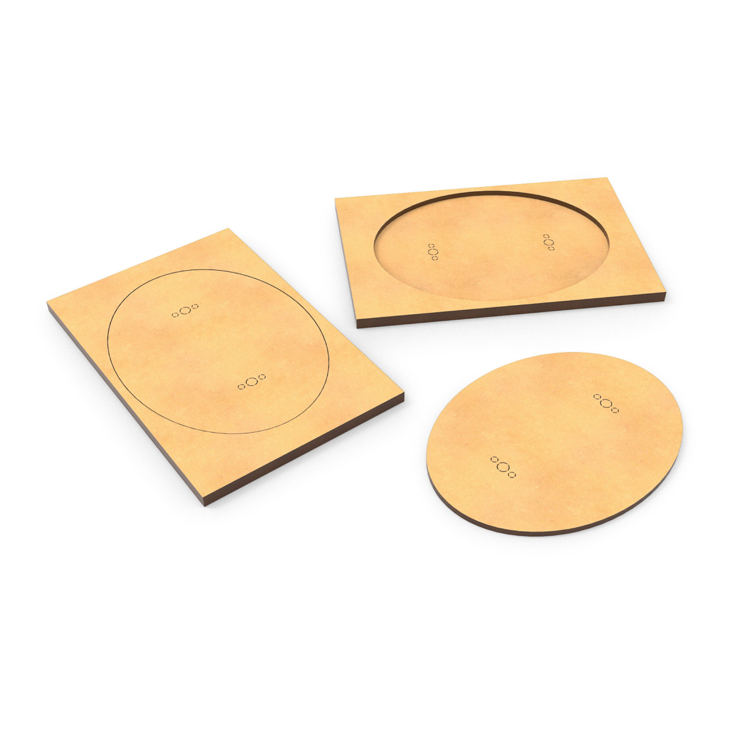 Adaptador peana DM - Ovalado 120x92mm a Rectangular 150x100mm