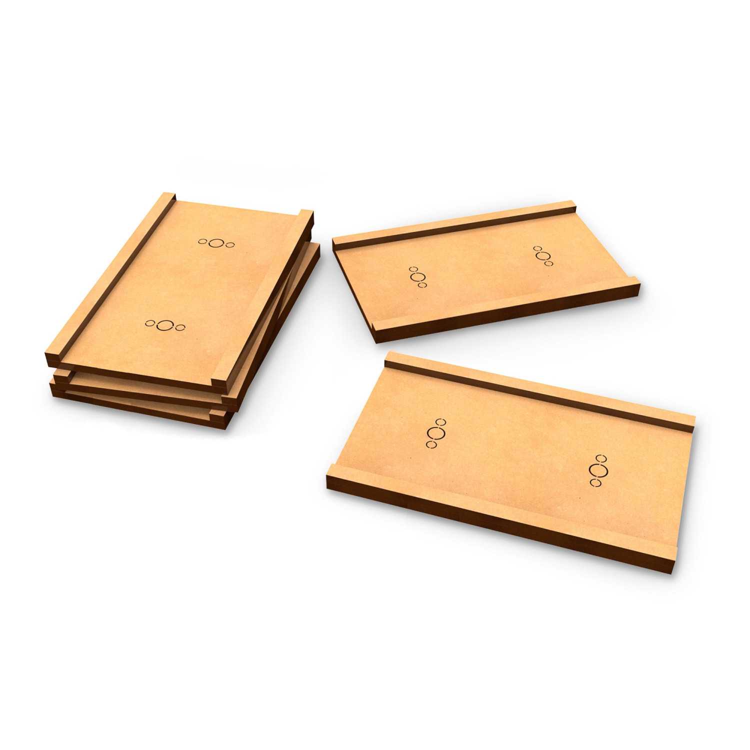 Adaptador peana DM - Rectangular 50x100mm a 60x100mm