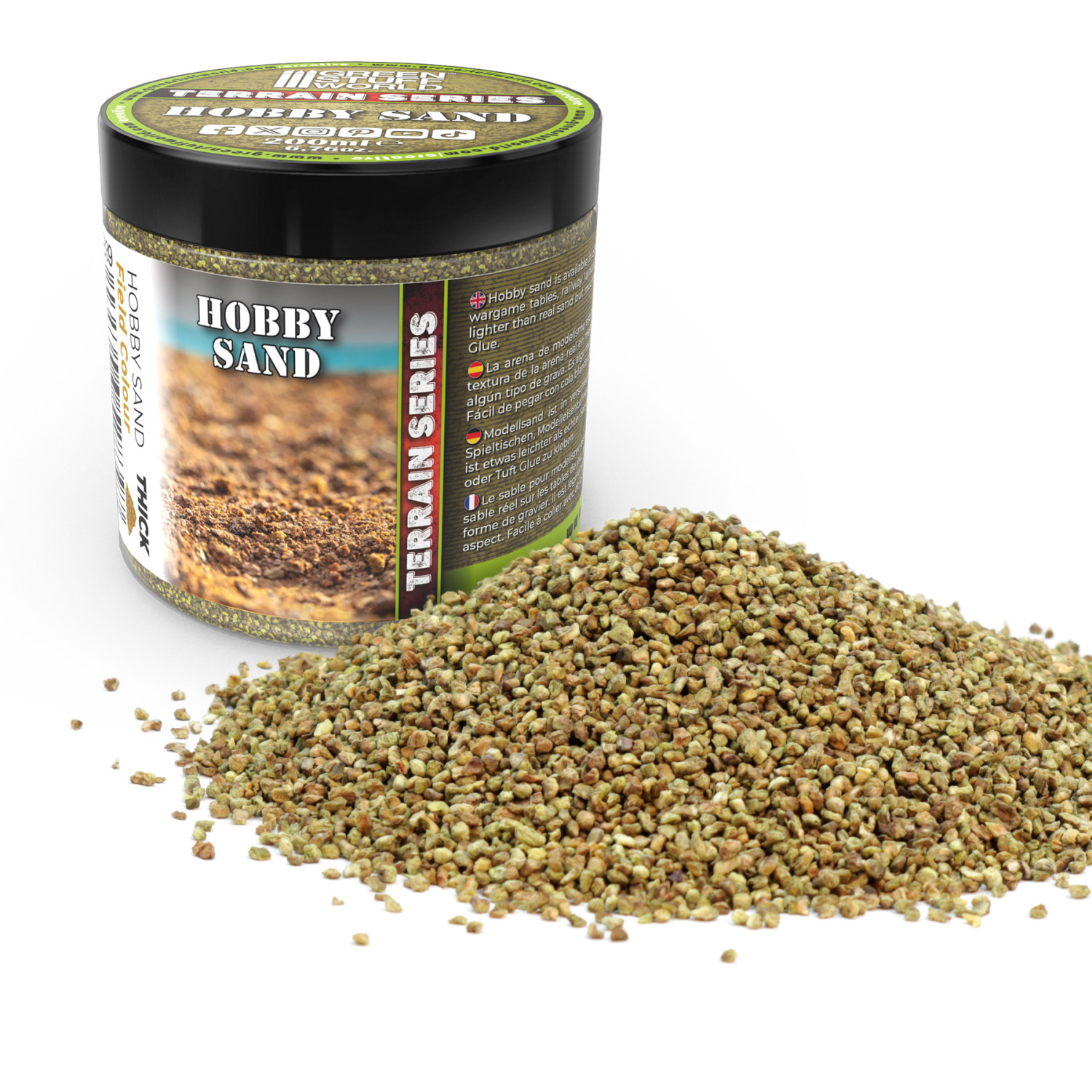 Arena Modelismo Gruesa 200ml - Field Sand