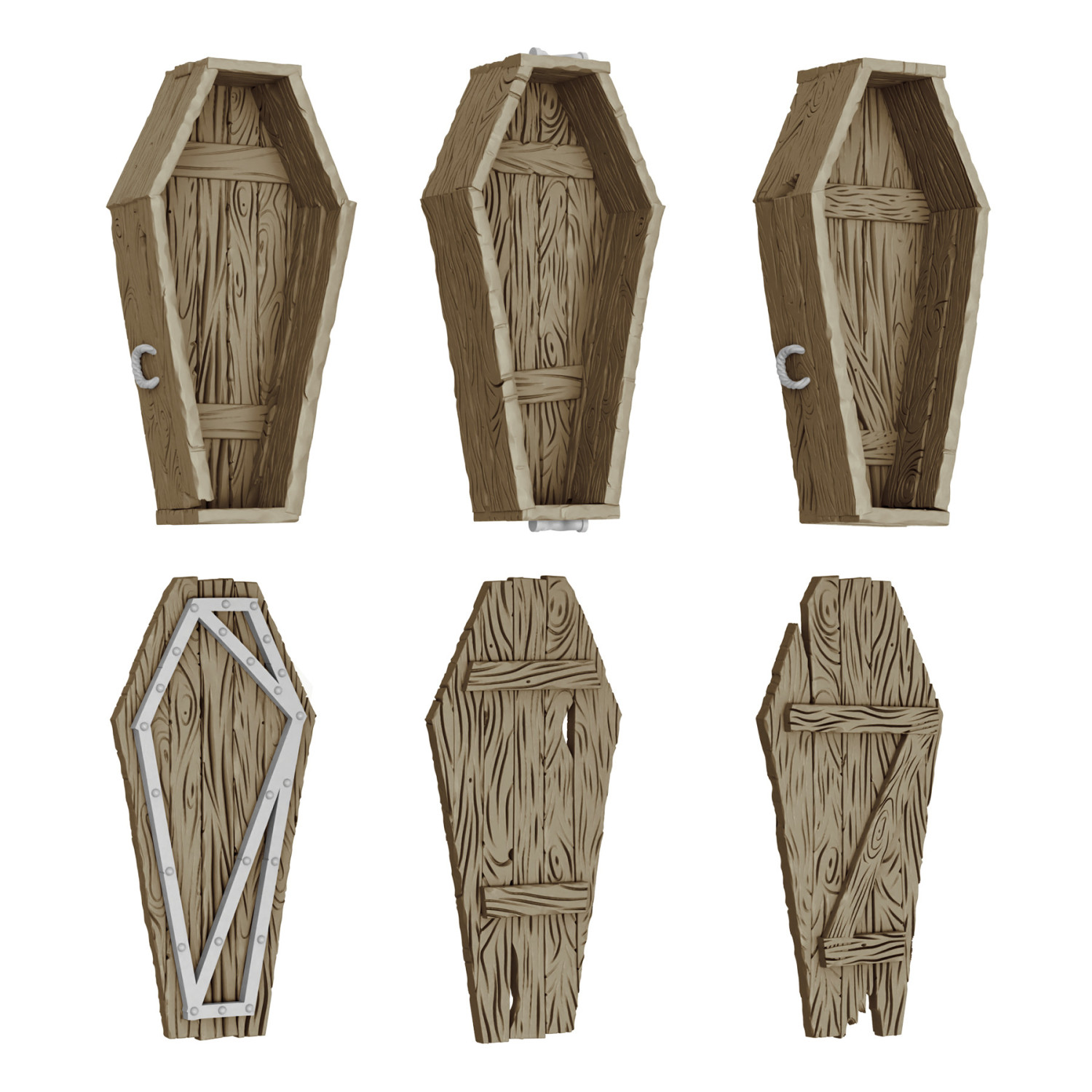 Ataúdes de madera 1:48