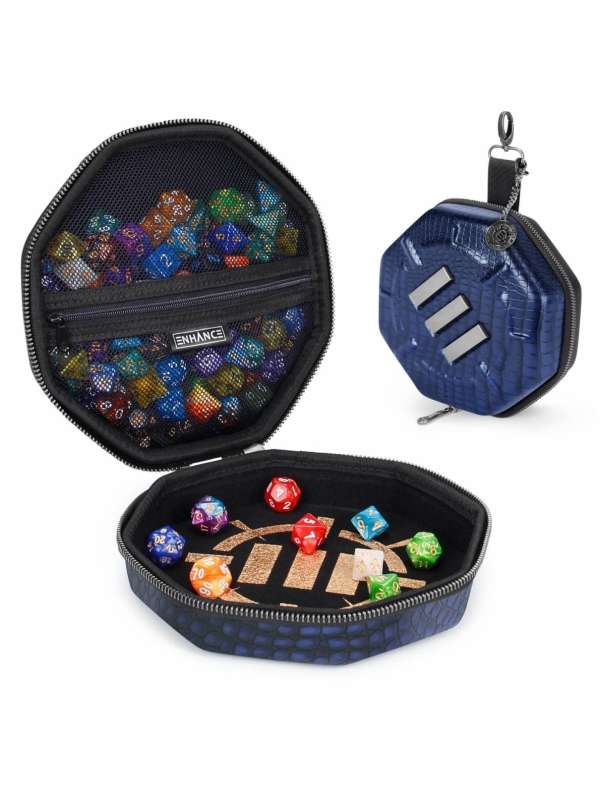 Bandeja DnD Coleccionista hasta 150 dados (Dragón Azul) - Enhance Gaming