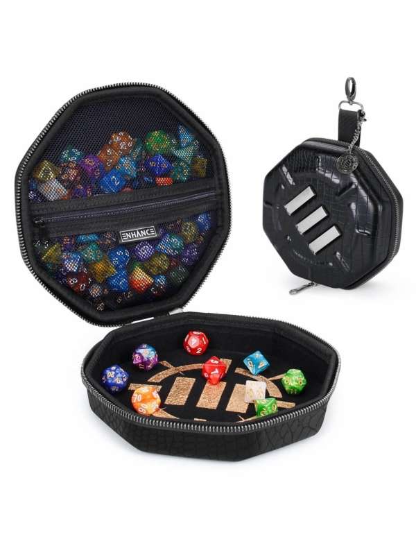 Bandeja DnD Coleccionista hasta 150 dados (Dragón Negro) - Enhance Gaming
