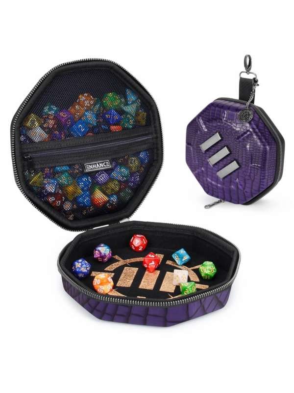 Bandeja DnD Coleccionista hasta 150 dados (Dragón Púrpura) - Enhance Gaming