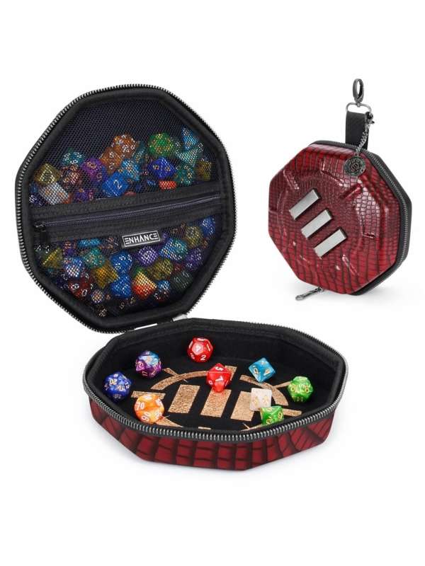 Bandeja DnD Coleccionista hasta 150 dados (Dragón Rojo) - Enhance Gaming