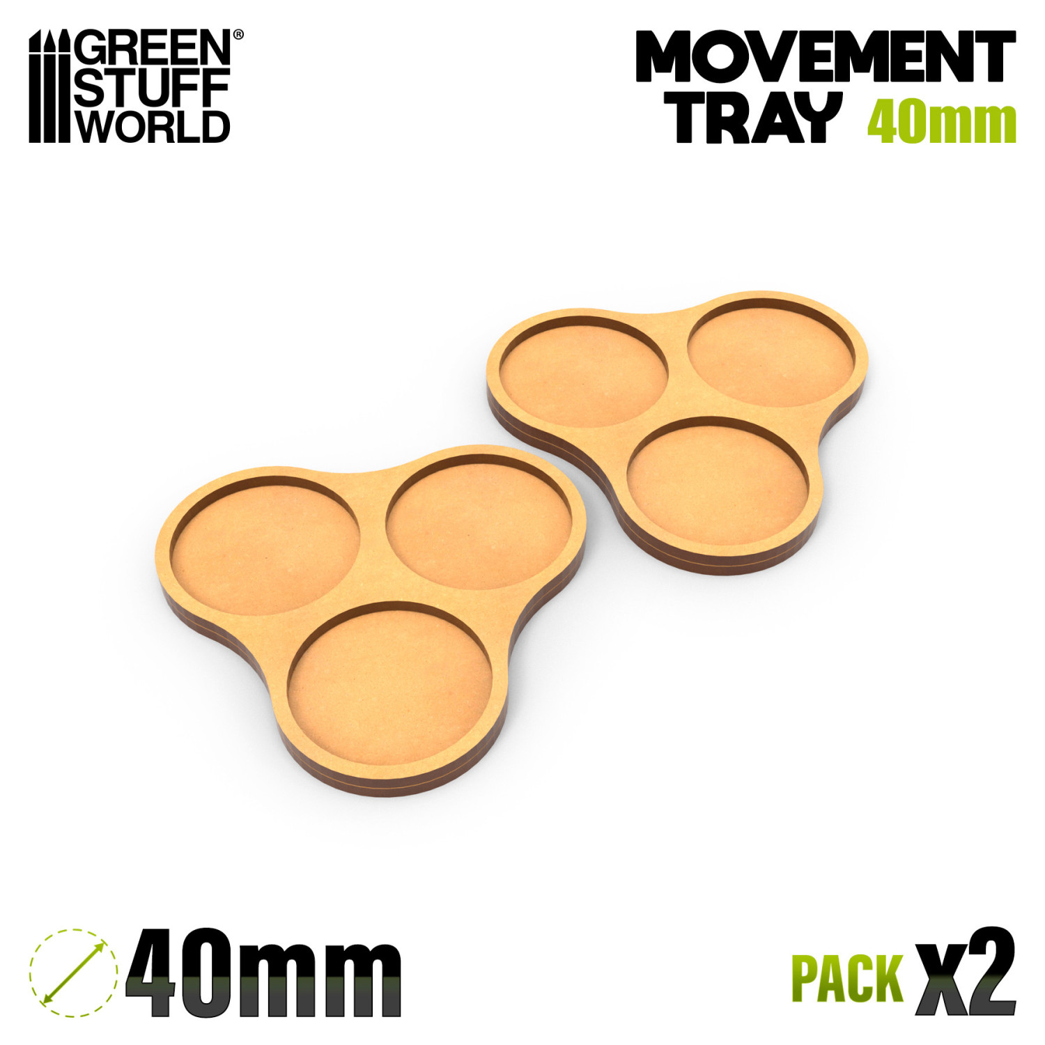 Bandejas de Movimiento DM 40mm x3 - Hostigador