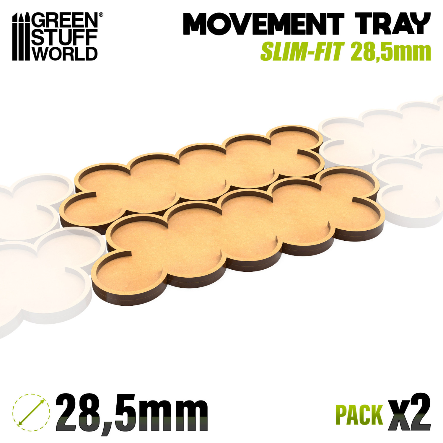 Bandejas de Movimiento DM - SlimFit AOS 28.5mm