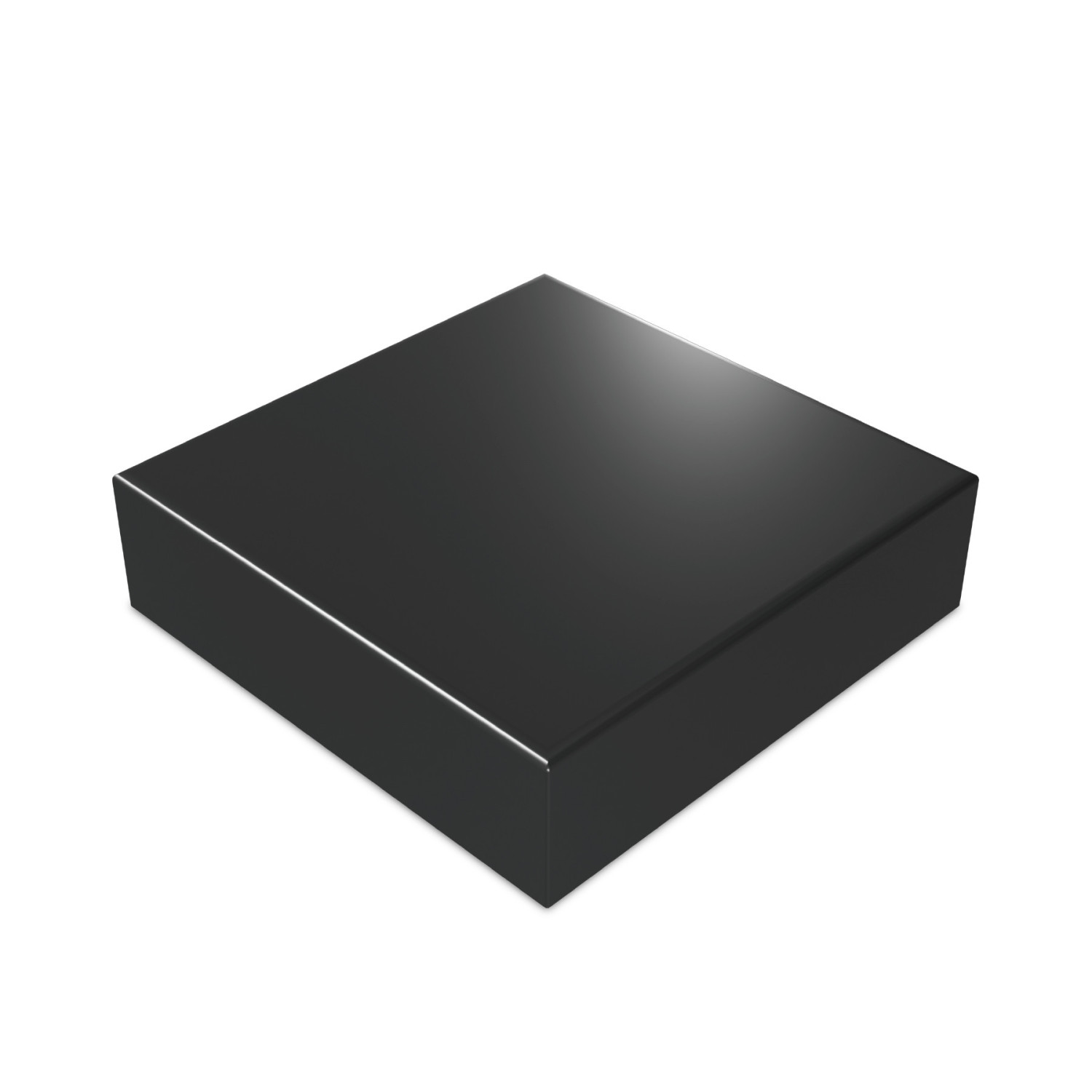 Base de Madera Cuadrada 10x10 cm - Negra