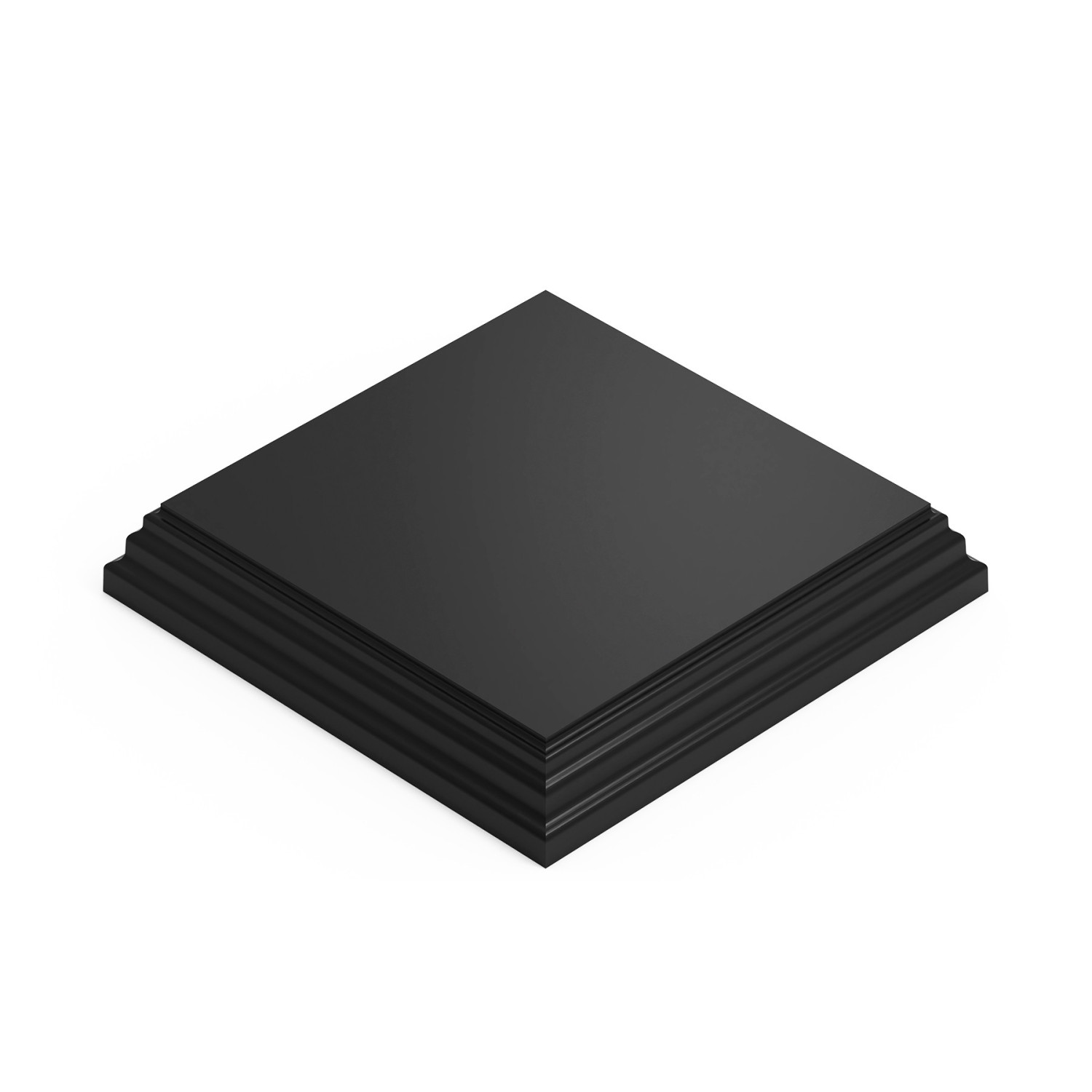 Base de Madera Cuadrada 10x10 cm - Negra