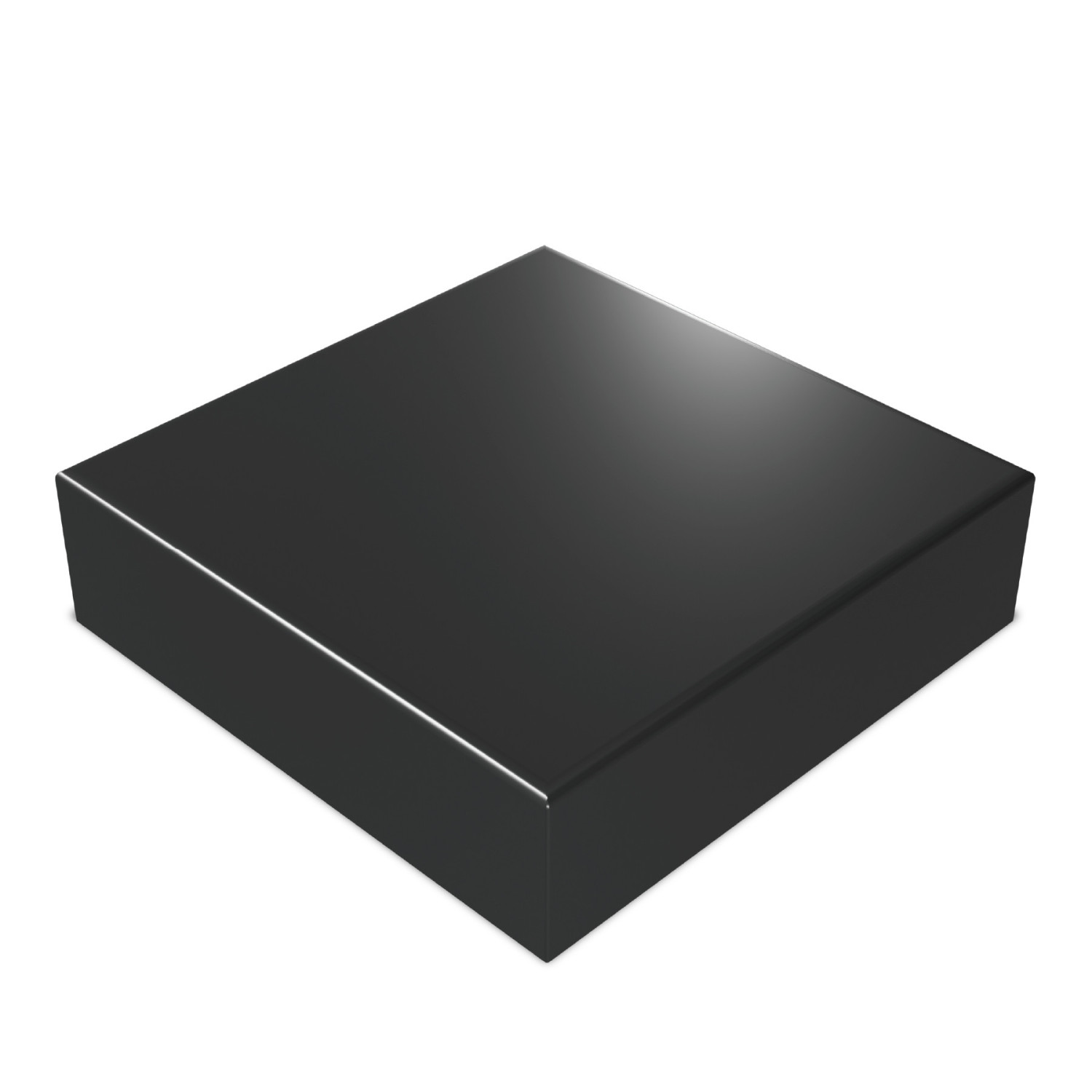 Base de Madera Cuadrada 16x16 cm - Negra