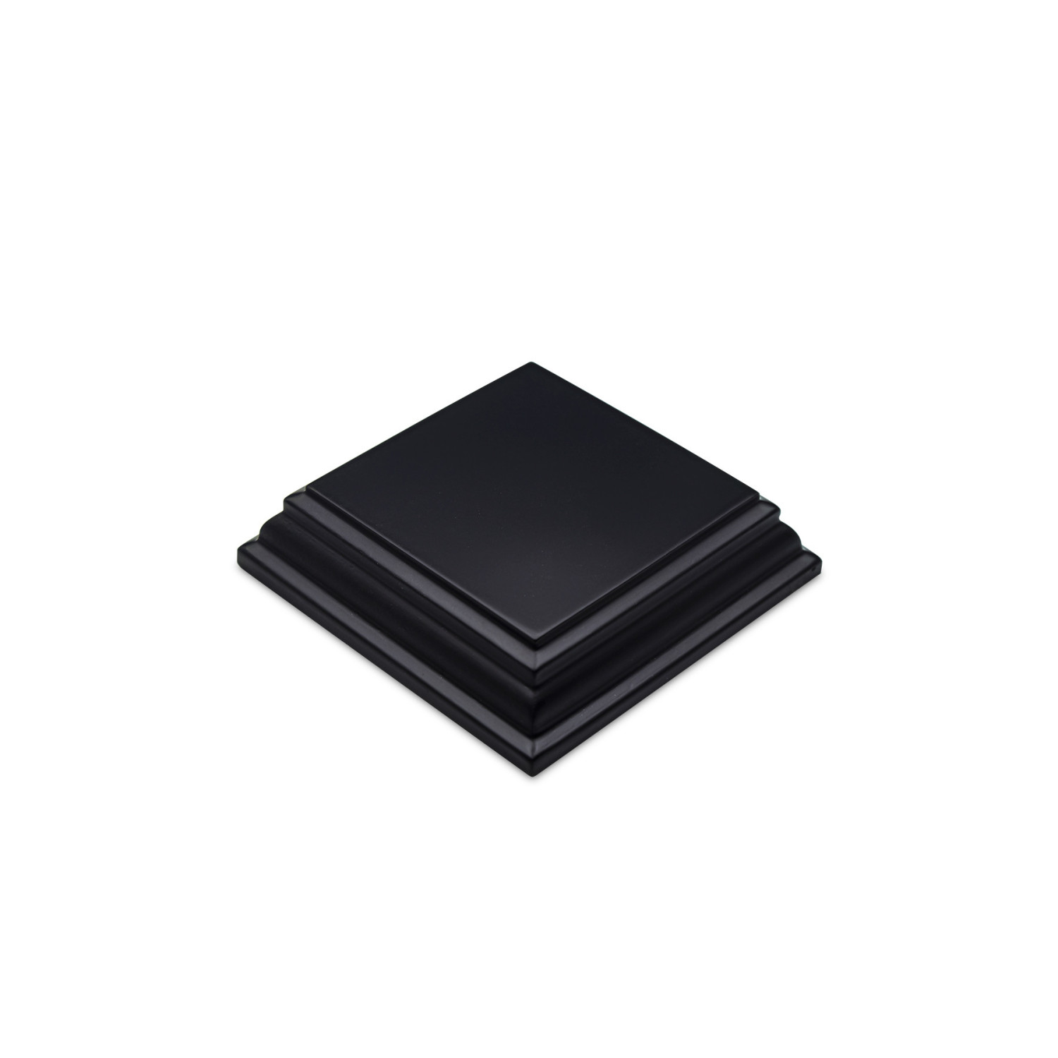 Base de Madera Cuadrada 4x4 cm - Negra