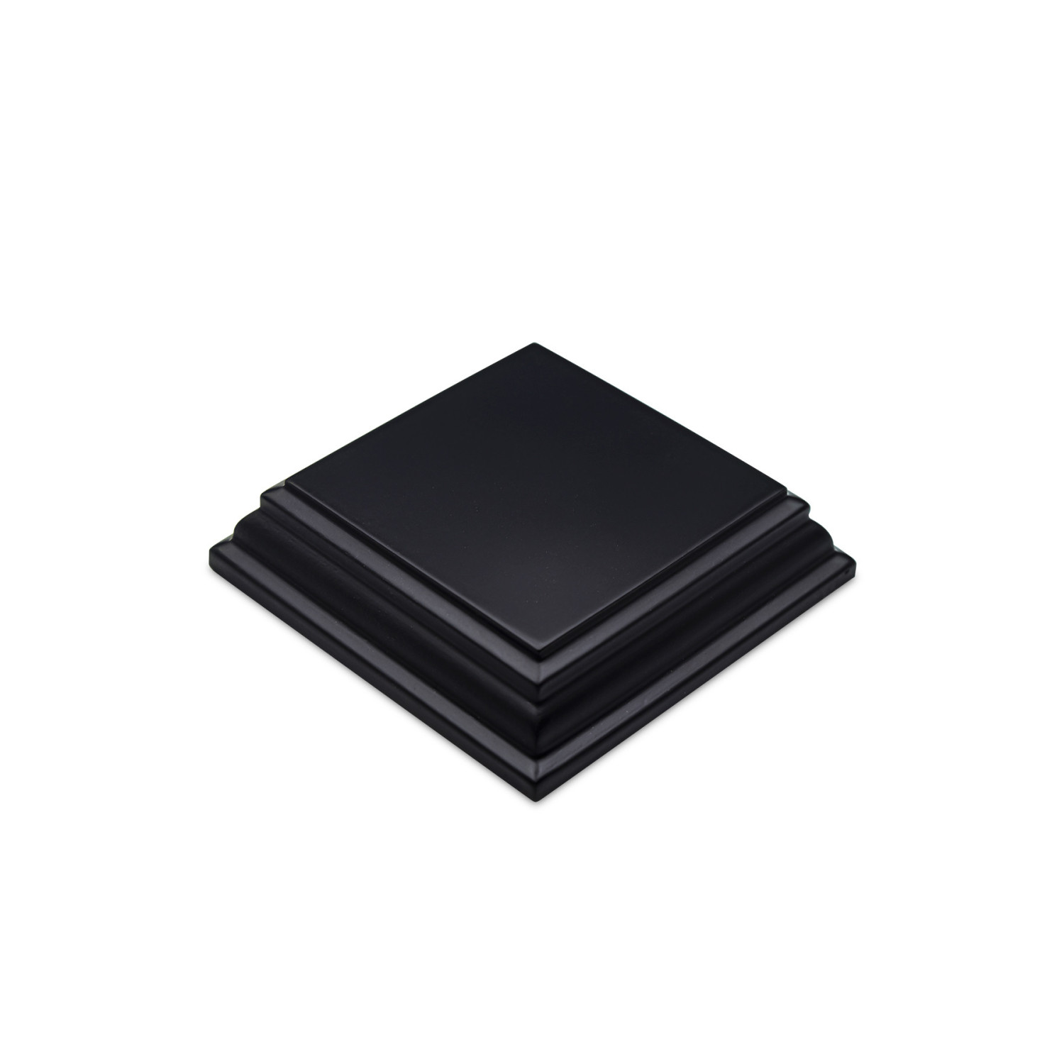 Base de Madera Cuadrada 5x5 cm - Negra