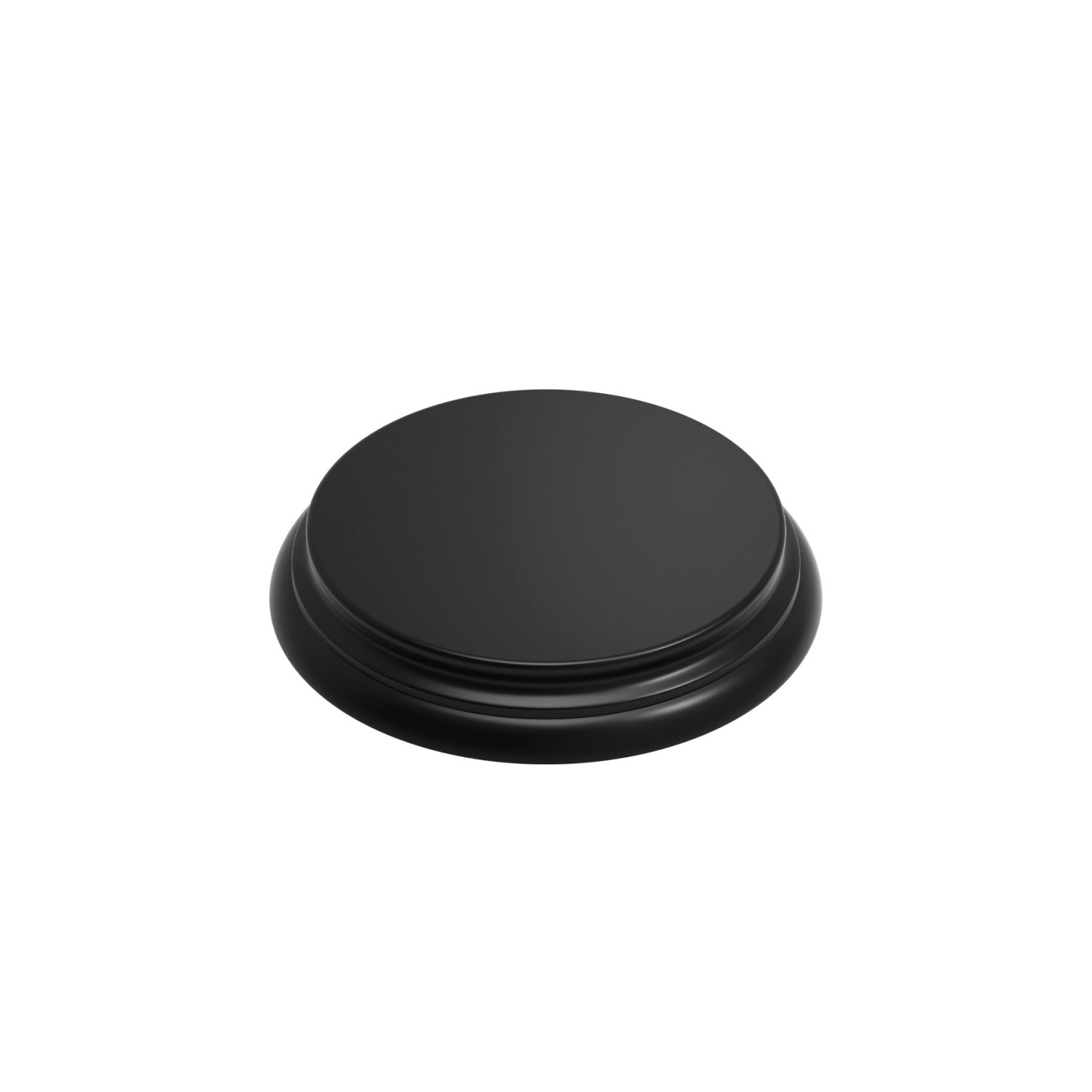 Base de Madera Redonda 10 cm - Negra