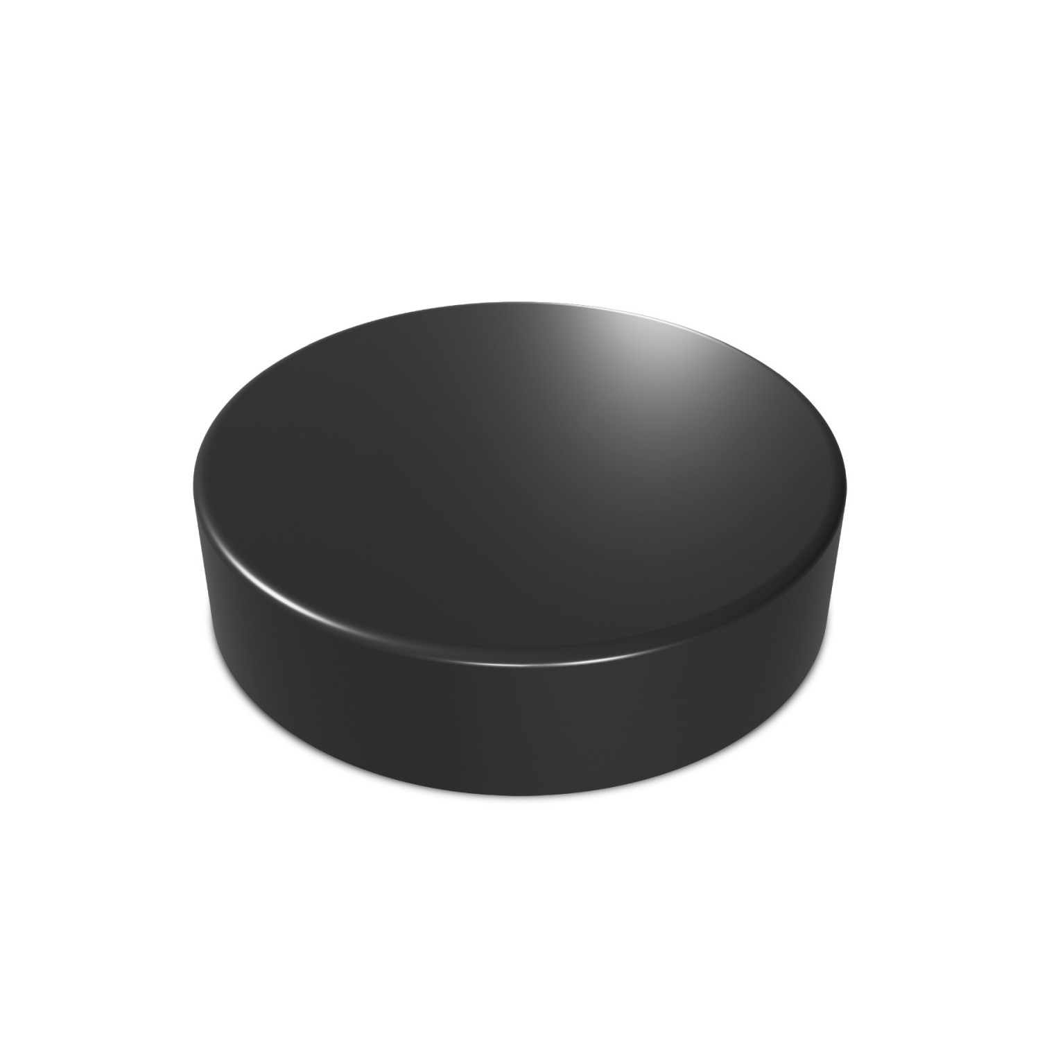 Base de Madera Redonda 15 cm - Negra