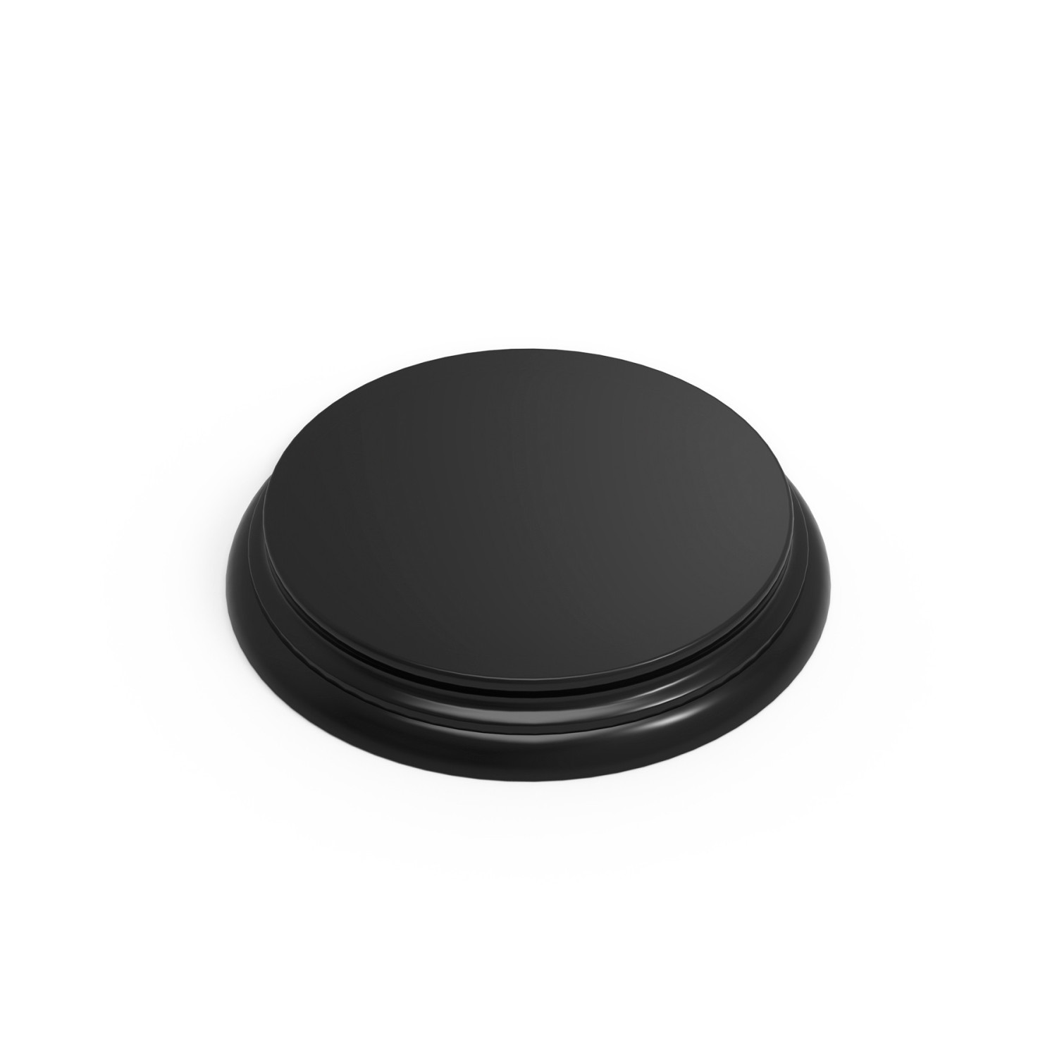 Base de Madera Redonda Negra 130mm