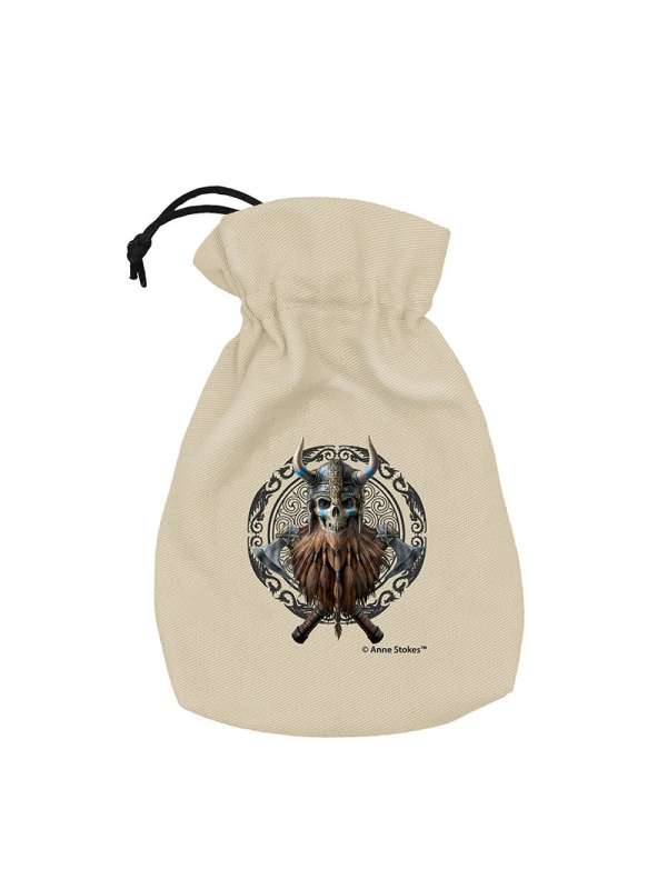 Bolsa de Dados Anne Stokes Dice Pouch: Viking Skull - Q Workshop
