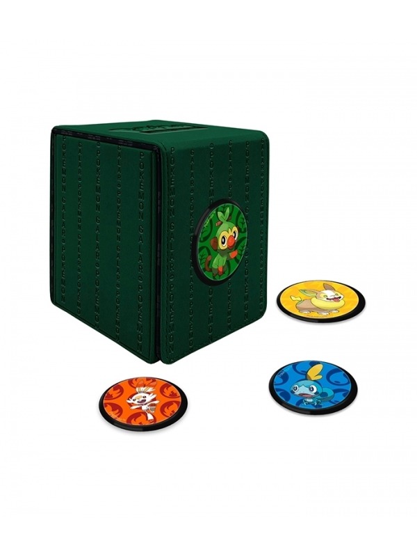 Caja de mazo Alcove Click Deck Box Galar Pokémon Verde Ultra Pro