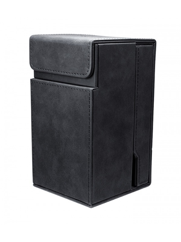 Caja de mazo Alcove Dice Tower Deck Box Jet Black negro Ultra Pro