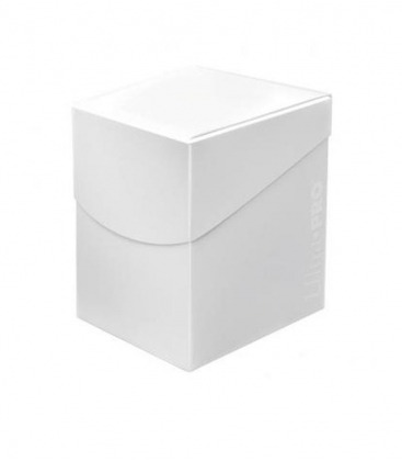 Caja de mazo Deck Box Eclipse 100 Blanco Ultra Pro.