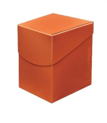 Caja de mazo Deck Box Eclipse 100 Naranja Ultra Pro.