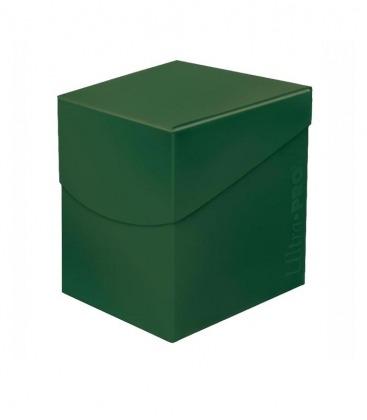 Caja de mazo Deck Box Eclipse 100 Verde Oscuro Ultra Pro.