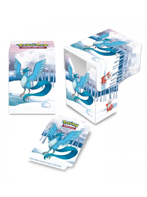 Caja de mazo Deck Box Gallery Series Frosted Forest Full View Articuno Pokemon Ultra Pro