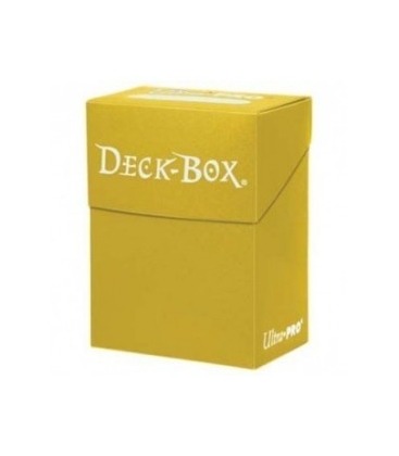 Caja de mazo Deck Box Solid Amarillo Ultra Pro.