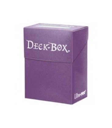 Caja de mazo Deck Box Solid Morado Ultra Pro.