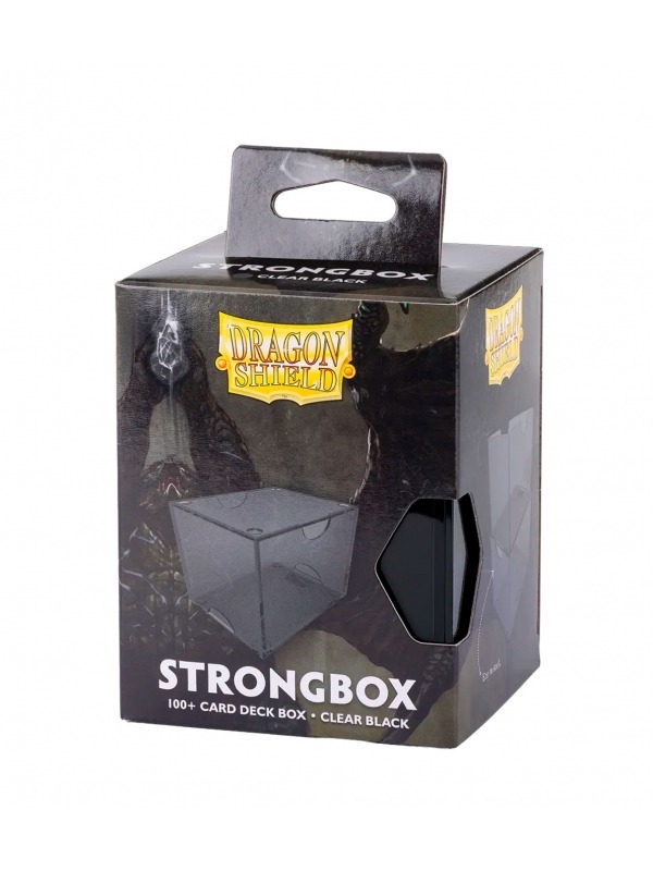 Caja de mazo Strongbox Clear Black - Dragon Shield