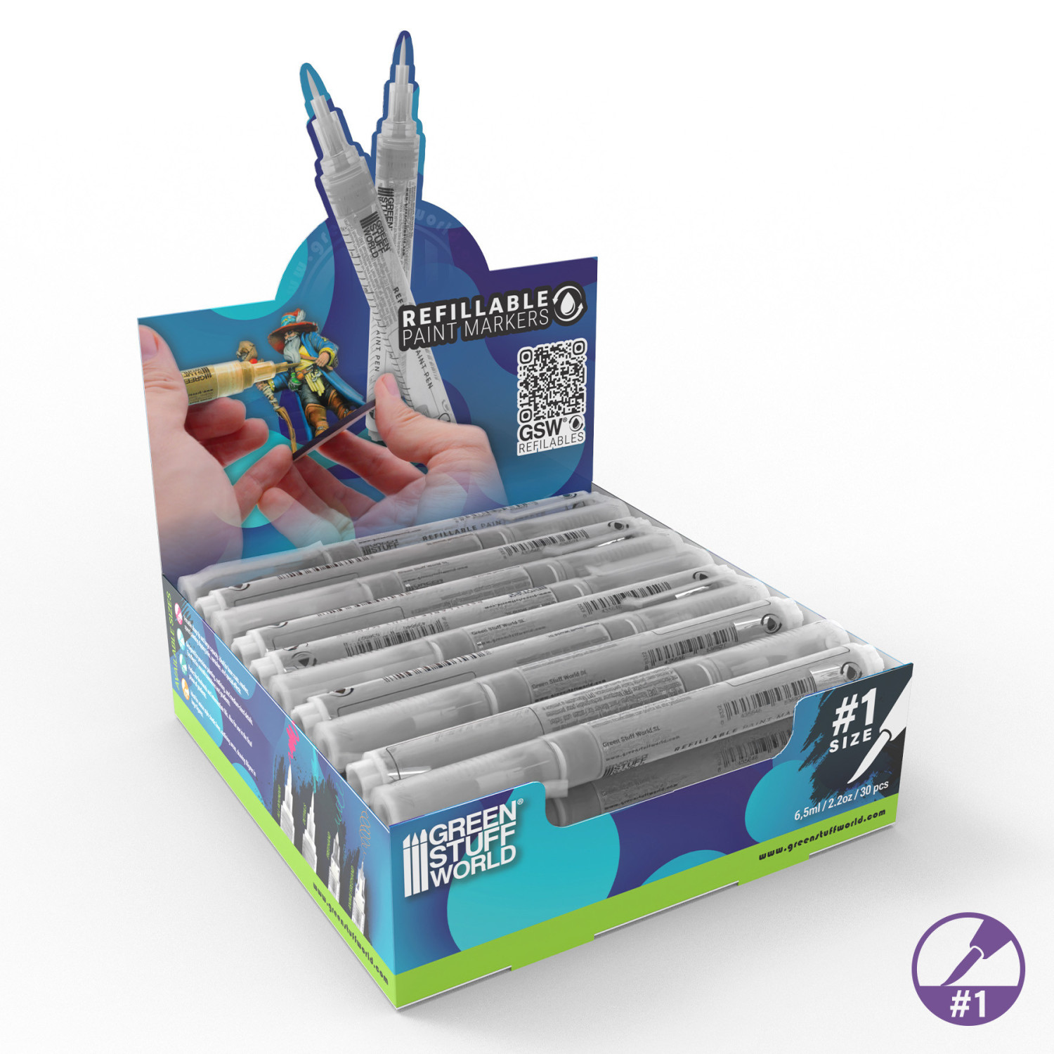 Caja Display Rotuladores Recargables 1 (x30)