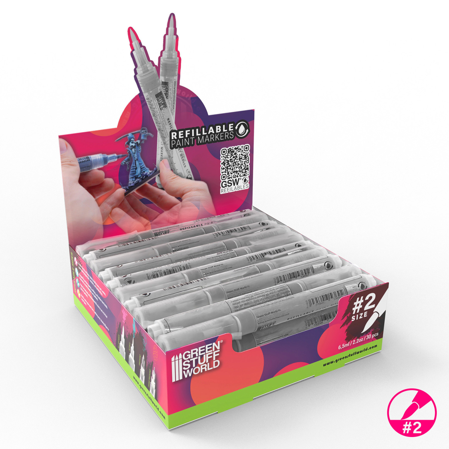 Caja Display Rotuladores recargables 2 (x30)