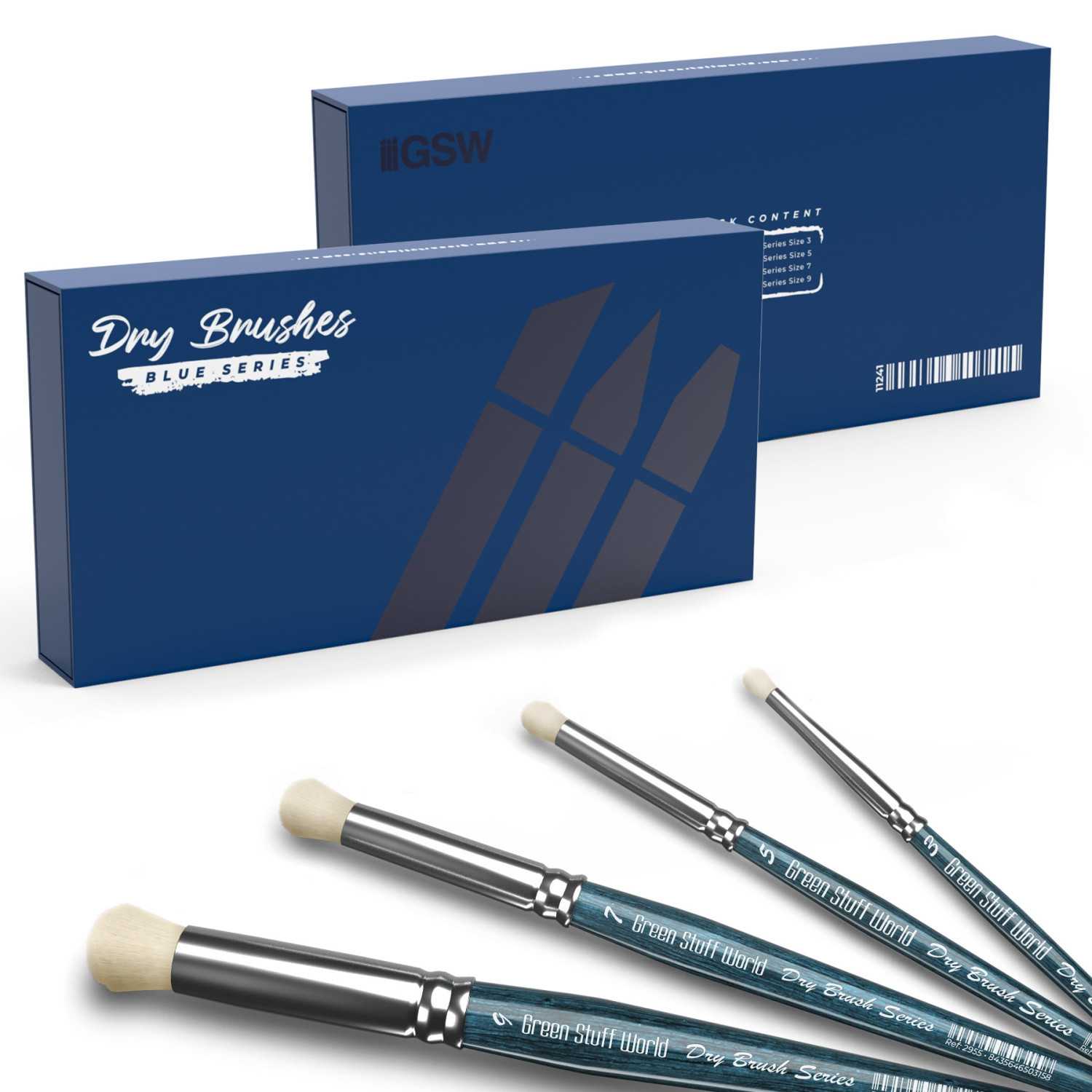 Caja pinceles para Pincel Seco BLUE SERIES