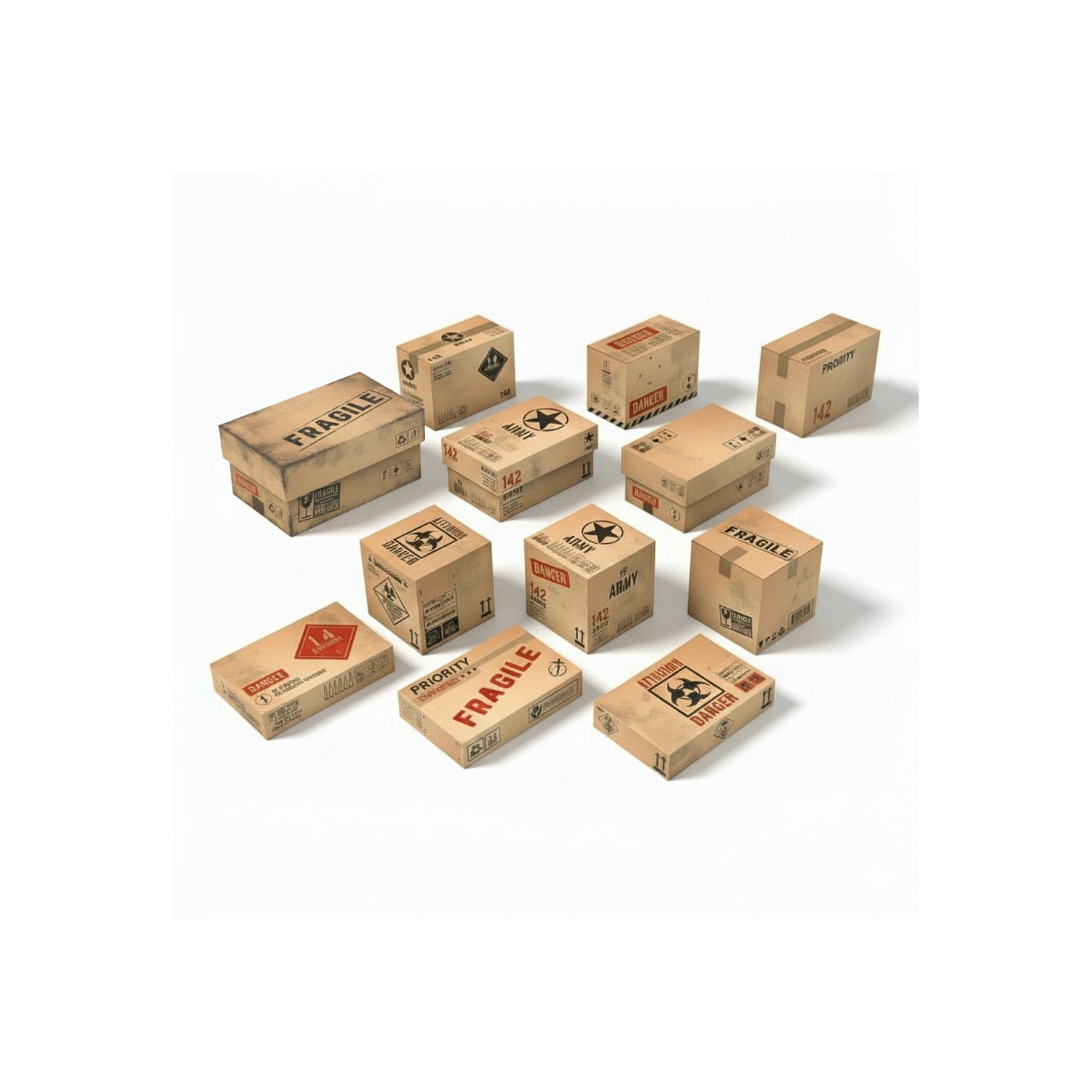 Cajas en Miniatura Impresas - Pequeñas