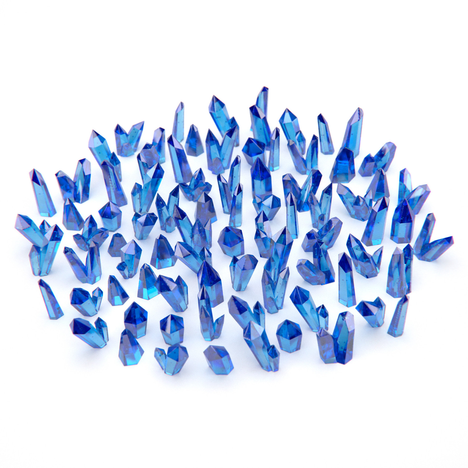 Cristales de Resina AZUL - Pequeños