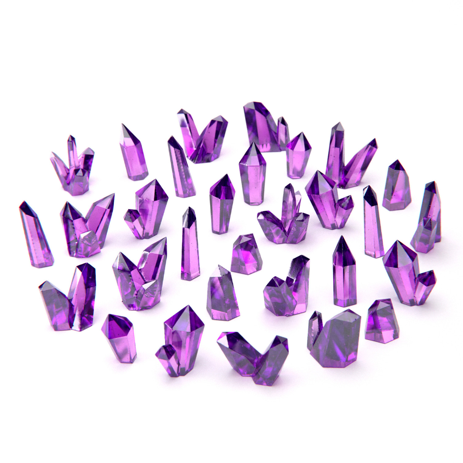Cristales de Resina VIOLETA - Medianos